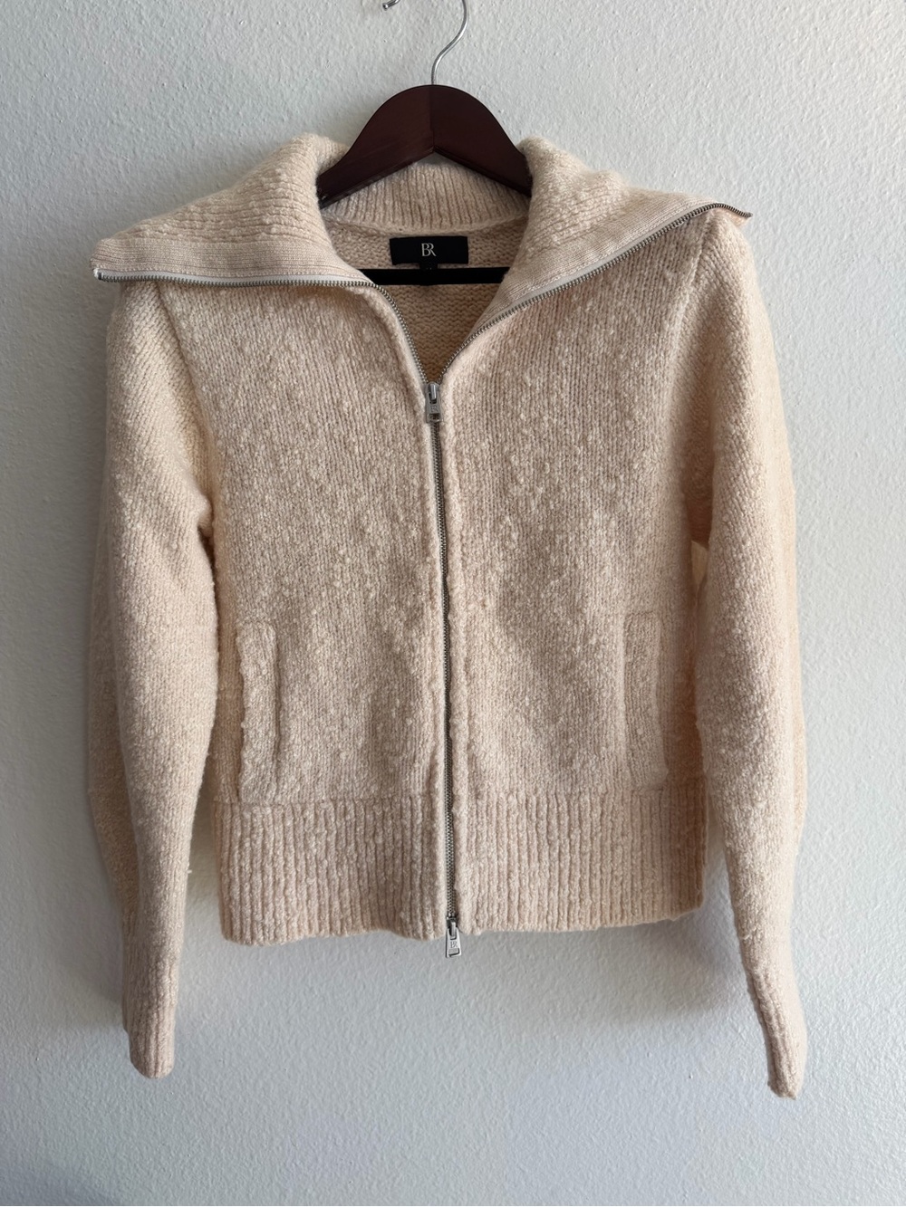 Banana Republic Cream Zip-Up